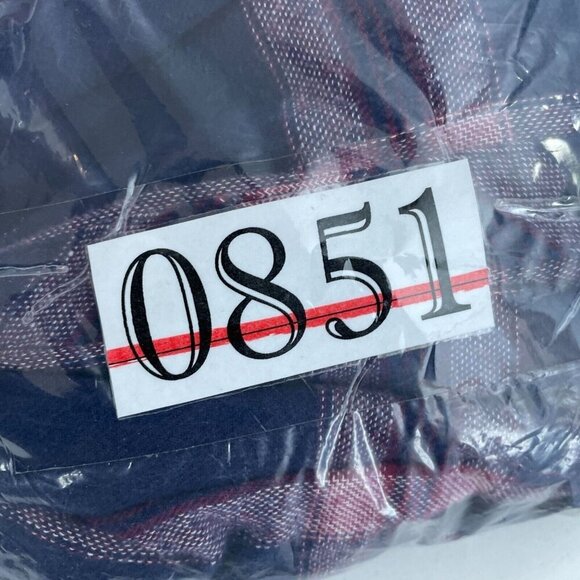 Woolrich Womens XXL Plaid Flannel Shirt Navy Down Long Sleeve 100% Cotton 0851 - Picture 8 of 9